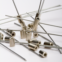 Emlite 10x12mm Copper Sealing Ferrules & 10x150mm Wire Straps