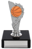 14cm Silver Holder on Black Marble