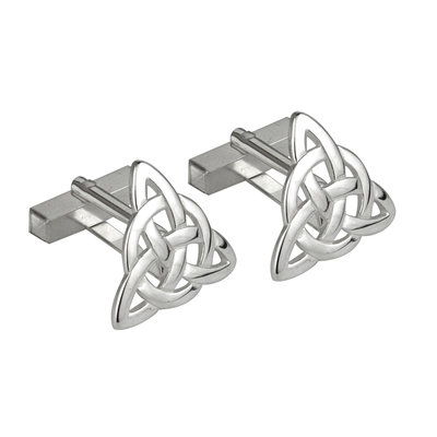sterling silver trinity knot cufflinks s6434 from Solvar