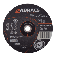 ABRACS BLACK EDITION 230 X 1.8MM X 22MM CUTTING DISC