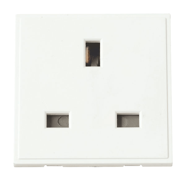 Click New Media 1G 13A Socket White MM010WH
