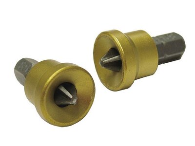 Faithfull Drywall Screwdriver Adaptor & Bits (2) PH2