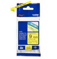 9mm Black on Yellow Brother Tape