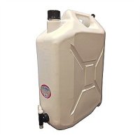 WATER CARRIER WHITE PLASTIC 20 LITRE WITH TAP & CAP