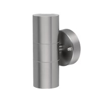 Winston stainless steel up/down GU10 wall light