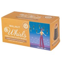 Milk chocolate ginger ganache walnut whirls twin pack 12x90g