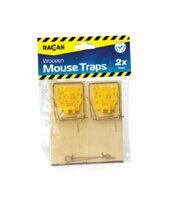 RACO1092 RACAN WOODEN MOUSE TRAP PK2