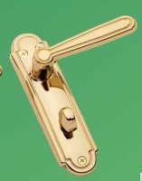 DoorWorks Ennell Bathroom Handles Brass (Regency) Boxed