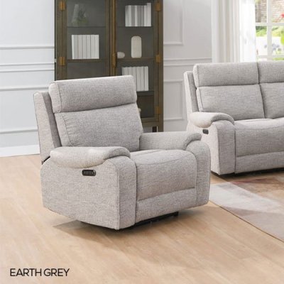 Athena Recliner Armchair - Earth Grey