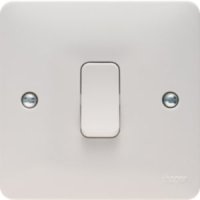 Hager Sollysta 1G Intermediate Switch White WMPS16