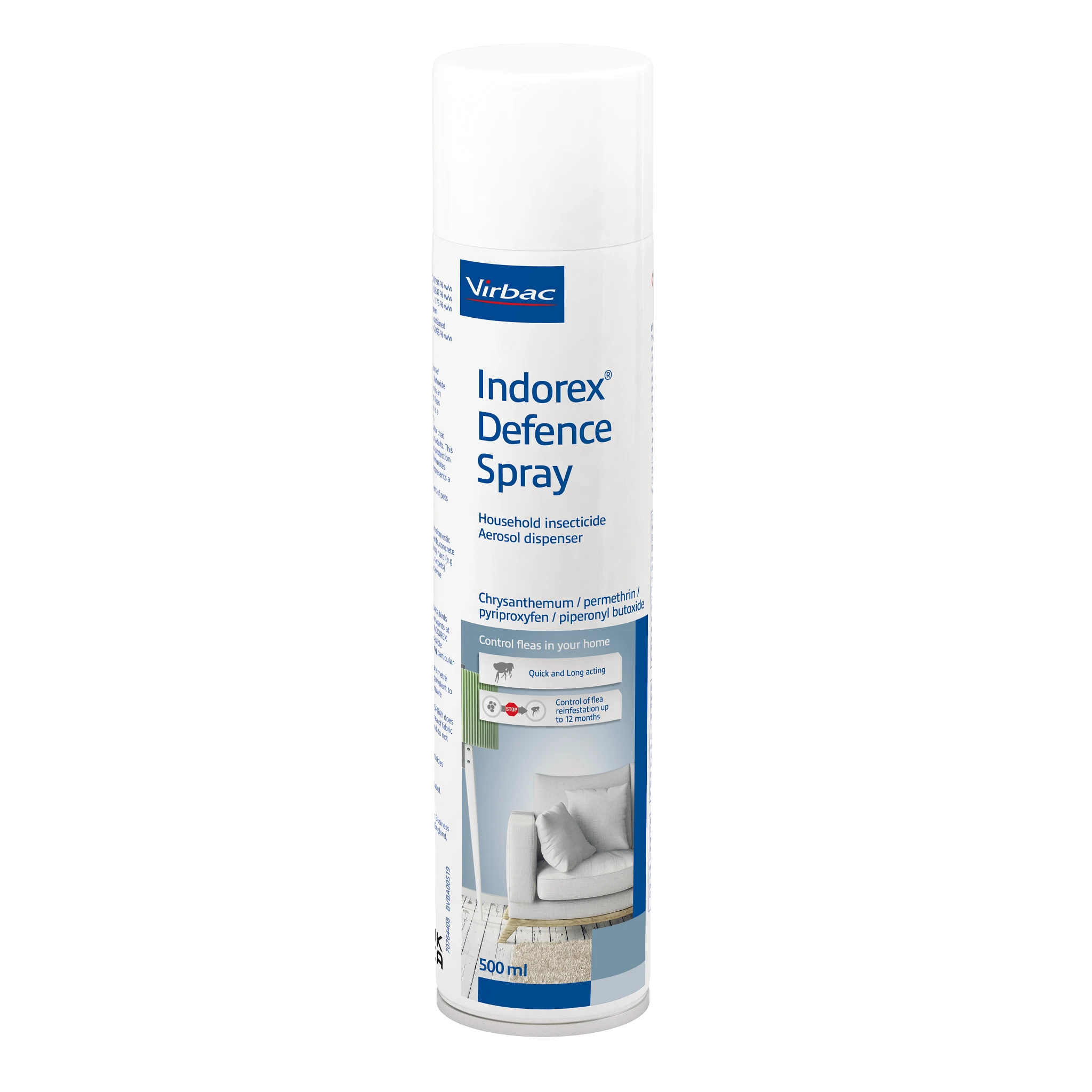 Indorex Defence Household Flea Spray 12x500ml