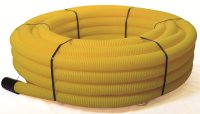 Twin Wall Duct Yellow 50m Coil 63/50mm