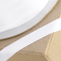 Double Sided Satin Ribbon White 8mm x 100m