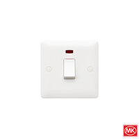 MK 20A 1G DP Switch With Neon - MB8423WHI