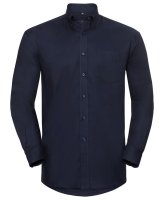 Russell Long Sleeve Oxford Shirt - Navy