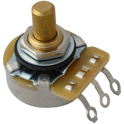 Potentiometer 1meg log, CTS solid shaft