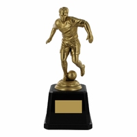 19cm Ant Gold Soccer Player on Plinth (M)