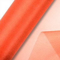 Organza Snow Sheer Roll Orange - 29cm x 25m
