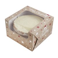 8" Christmas Cake Box 200 x 200 x 125