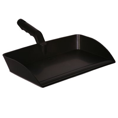 Foodgrade hand dust pan - heavy duty, 300 mm, black