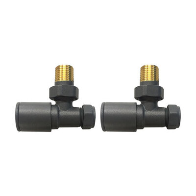 Mylife Anthracite Angled Valves
