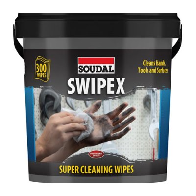 Soudal Swipex Industrial Wipes Bucket of 300