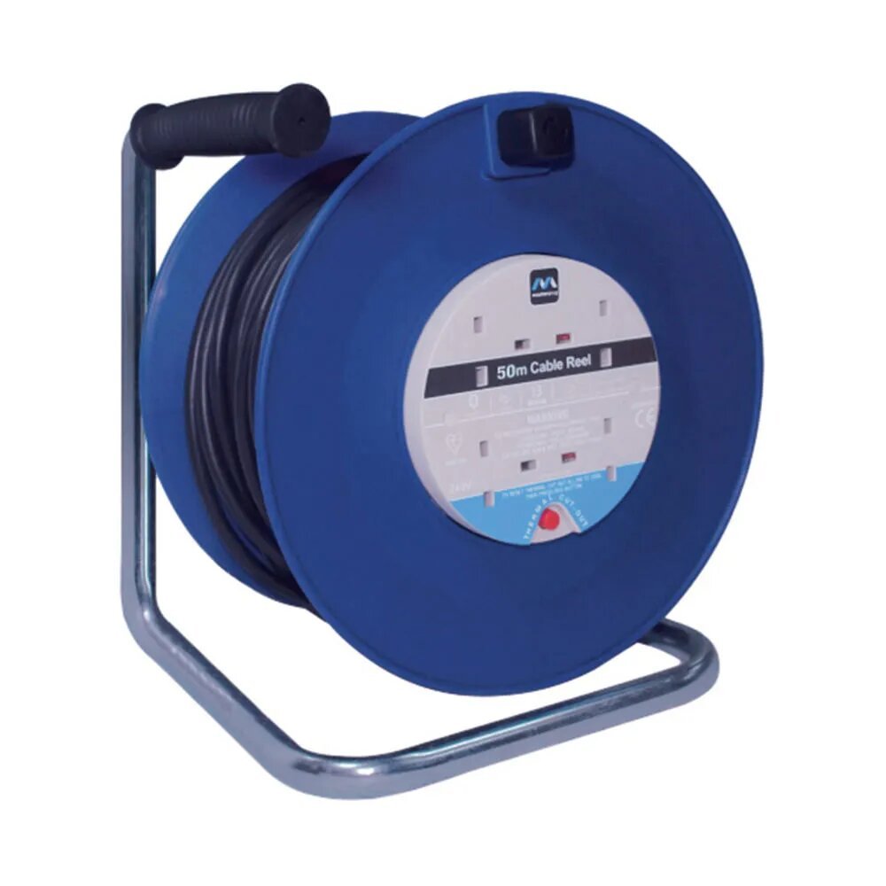 Luceco 4 Socket 13A Cable Reel 50Mtr
