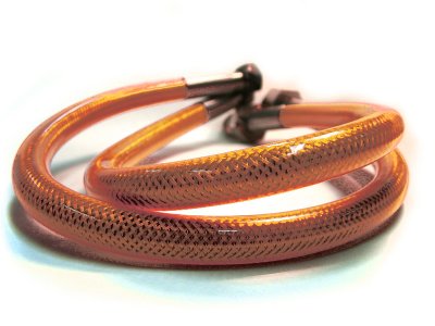 Inox gasslang PN30 gekeurd 1/4FF 75cm