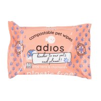 Adios Compostable Pet Wipes 1x25