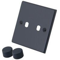 Granite Blue 2 Gang Dimmer Plate & Knob 6103-222