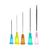 homecare medical, colour coded hypodermic needles.