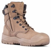 Mongrel High Zipsider Boot, Scuff Cap, Stone