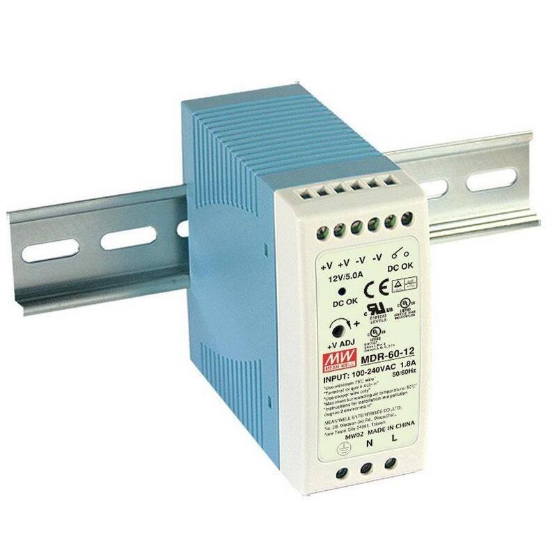 MDR-60-12 Meanwell AC/DC Power Supply, 60W 12VDC 5A