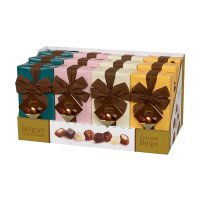 Green Line wrapped ballotins of assorted Belgian chocolates 12x250g