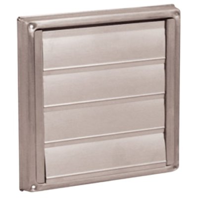 Gevelklep 4 lamellen rvs &Oslash;150