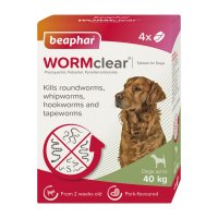 Beaphar WORMclear Large Dog 20-40kg 4 Tablet - SINGLE