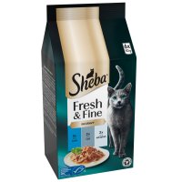 Sheba Cat Pouch Fresh & Fine Tuna, Cod & Whitefish in Gravy 50g 6pk x 8