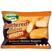 Chicken Nuggets (Battered) Halal-Meadow Vale-(2x1kg)