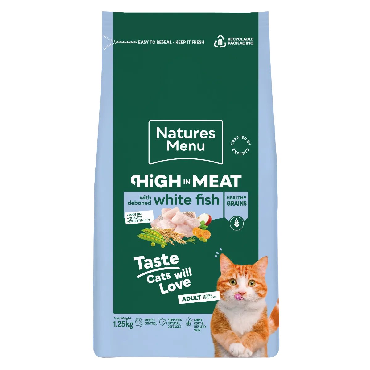 Natures Menu Cat Adult with White Fish Dry Food