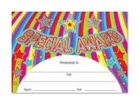 Award Certificates - Special Award - 20pk