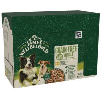 James Wellbeloved Adult Dog Pouch Grain Free Lamb & Chicken 90g 12pk x 1