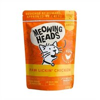 Meowing Heads Pouch Paw Lickin' Chicken 100g x 10