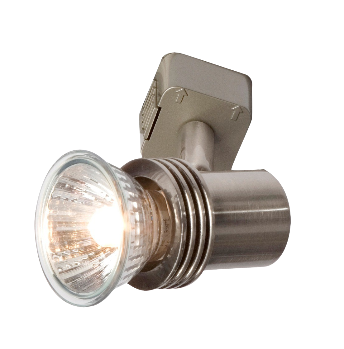 PETITE 50W track spotlight, IP20, Brushed chrome