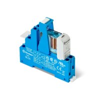 48.52.7.012.0050SPA - Finder 48 Series 2 Pole 12VDC Din Rail Mount Interface Relay DPDT