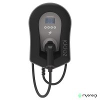 Zappi Smart EV Charger 7-22kW Tethered Black Multiphase