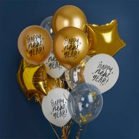 New Years 12" Latex Balloon Bundle - Pack of 12