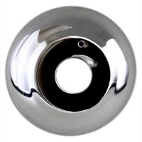 1 Piece Plate Style Escutcheon for 1/2" Sprinkler, Chrome Plated, 1/2" Depth