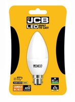 JCB 6W (40W) LED B22 CANDLE LAMP WARM WHITE 470 LUMEN
