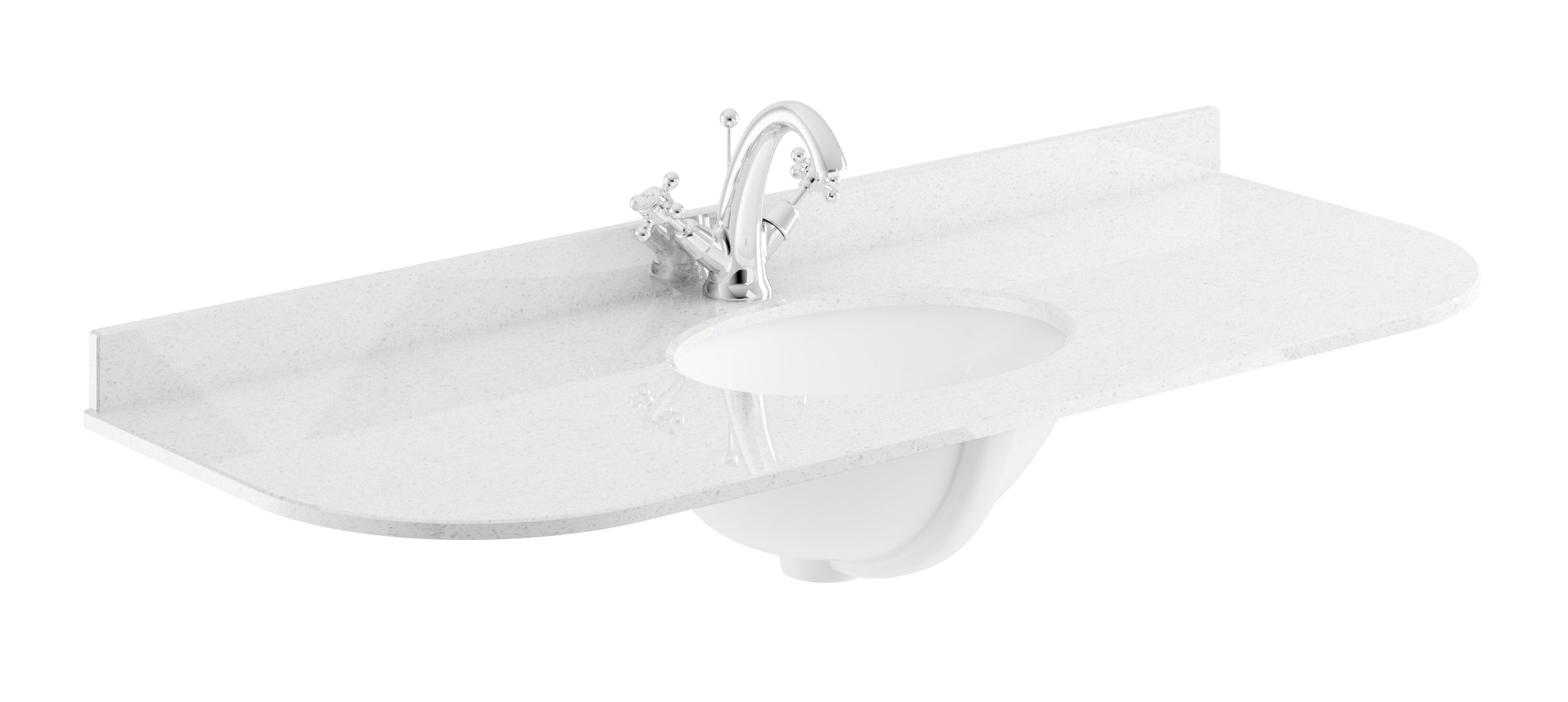 1200mm Single Bowl with Radius 1 Tap Hole