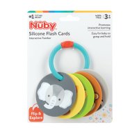 Nuby Silicone Flash Card Teether 3 Months Plus